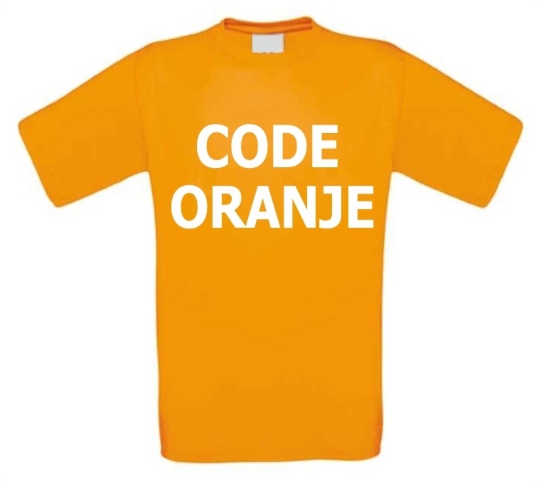 code oranje t-shirt