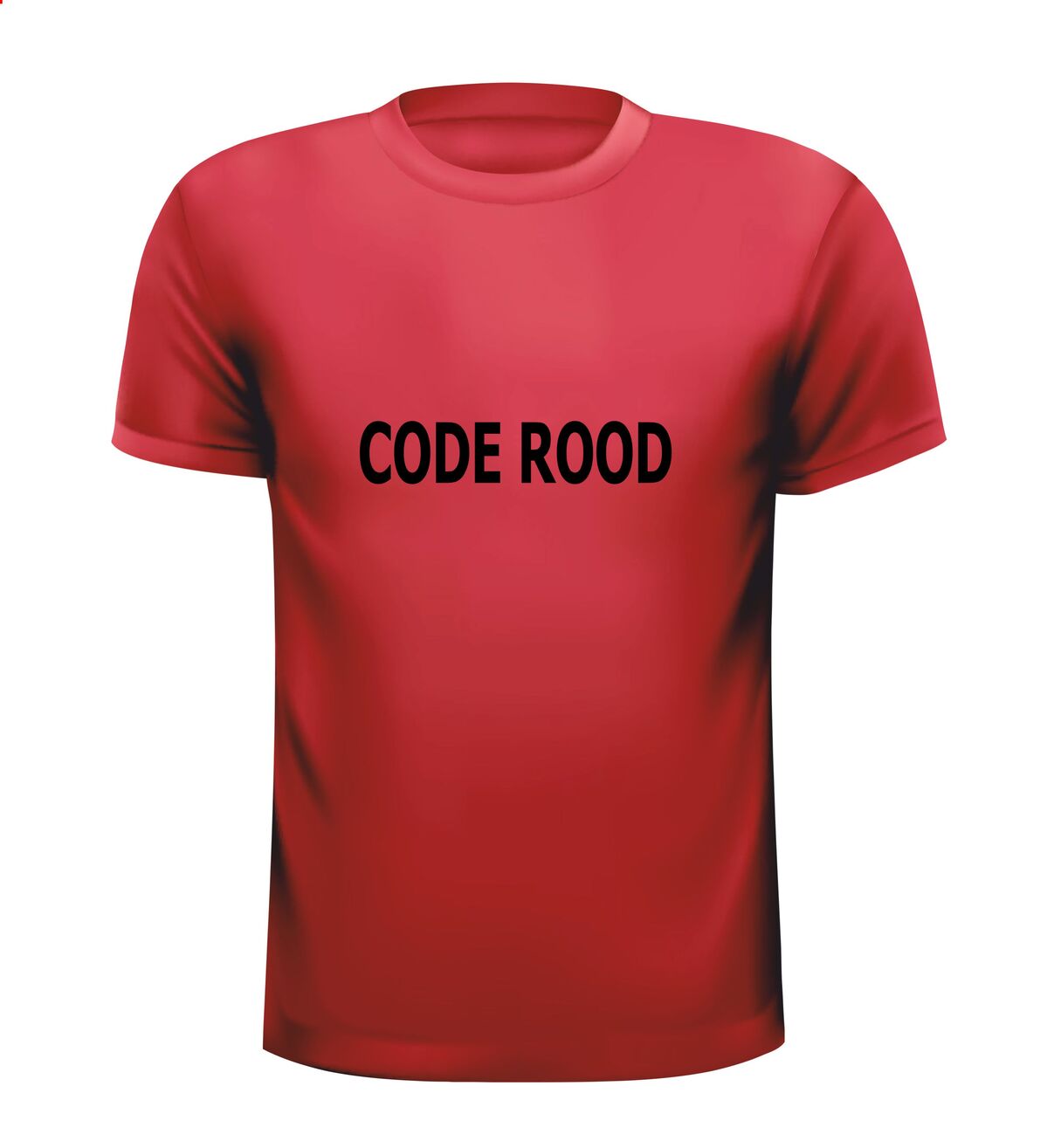 code rood t-shirt