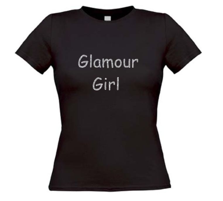 Glamour girl glitter t-shirt