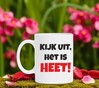 foto 2 kijk uit het is heet mok