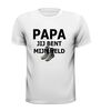 foto 7 papa is mijn held op sokken t-shirt
