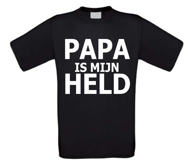 papa is mijn held t-shirt