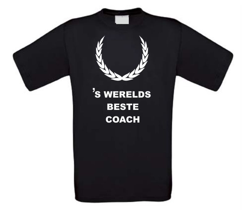 S'werelds beste coach t-shirt