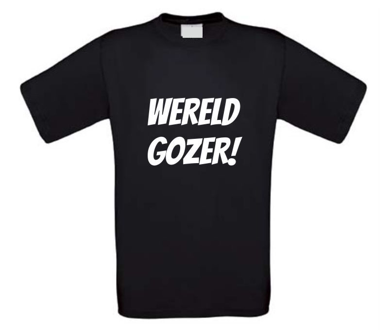 Wereld gozer t-shirt