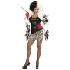 foto 1 Boosachtige cruella de vil outfit dames black en white