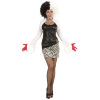foto 4 Boosachtige cruella de vil outfit dames black en white