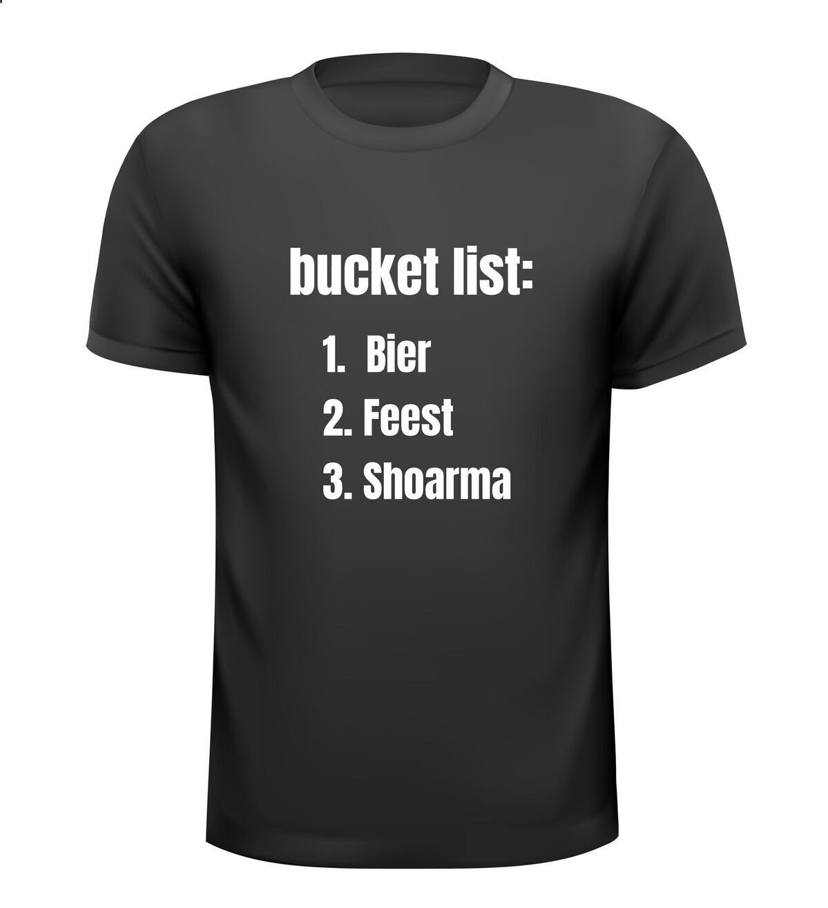 bucket list t-shirt