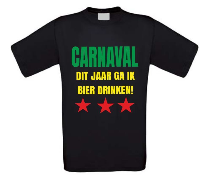 carnaval dit jaar ga ik bier drinken t-shirt
