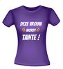 foto 2 deze vrouw wordt tante t-shirt