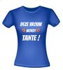 foto 3 deze vrouw wordt tante t-shirt