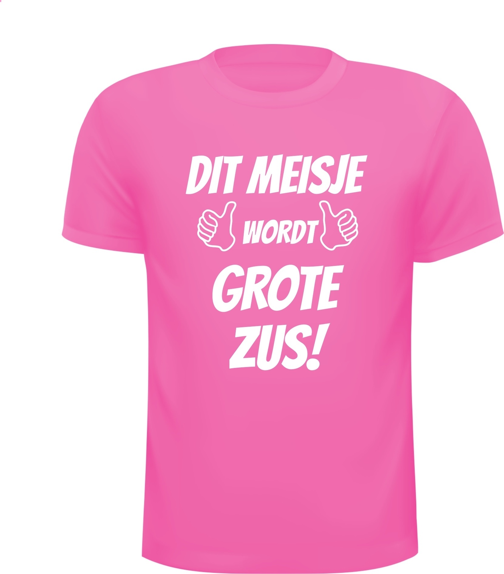 Wonderbaarlijk Dit meisje wordt grote zus t-shirt gezinsuitbreiding KW-63