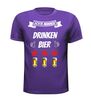 foto 2 echte mannen drinken bier t-shirt