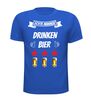 foto 3 echte mannen drinken bier t-shirt