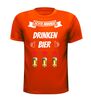 foto 5 echte mannen drinken bier t-shirt