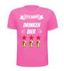 foto 6 echte mannen drinken bier t-shirt