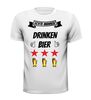 foto 7 echte mannen drinken bier t-shirt
