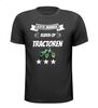 echte mannen rijden op tractoren t-shirt