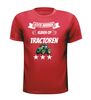 foto 4 echte mannen rijden op tractoren t-shirt