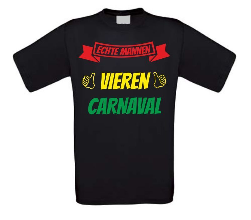 echte mannen vieren Carnaval t-shirt