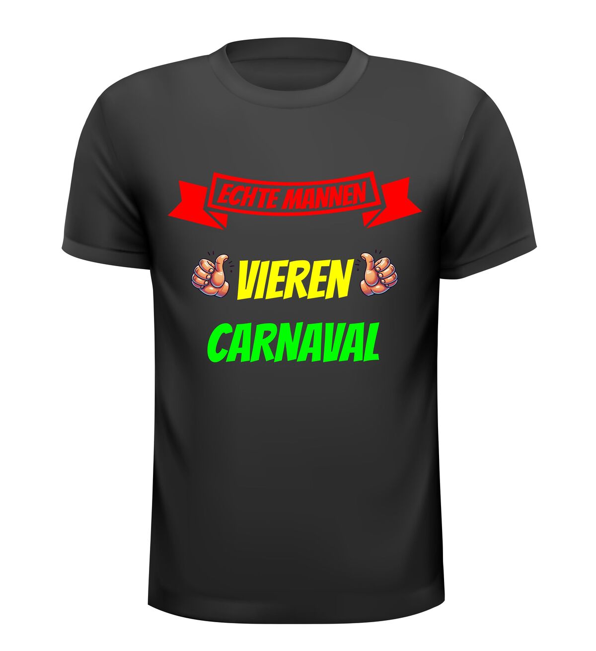 echte mannen vieren Carnaval t-shirt