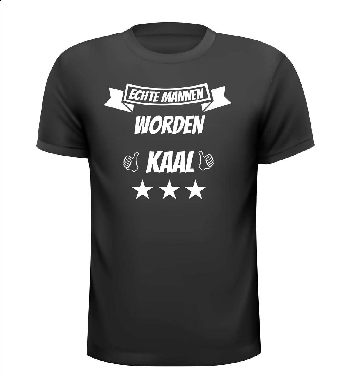 echte mannen worden kaal t-shirt