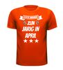 foto 5 echte mannen zijn jarig in april t-shirt
