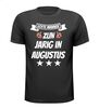 echte mannen zijn jarig in augustus t-shirt