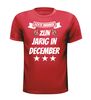 foto 4 echte mannen zijn jarig in december t-shirt