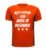foto 5 echte mannen zijn jarig in december t-shirt