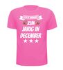 foto 6 echte mannen zijn jarig in december t-shirt
