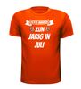 foto 5 echte mannen zijn jarig in juli t-shirt