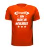 foto 5 echte mannen zijn jarig in november t-shirt