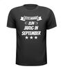 echte mannen zijn jarig in september t-shirt