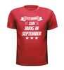 foto 4 echte mannen zijn jarig in september t-shirt