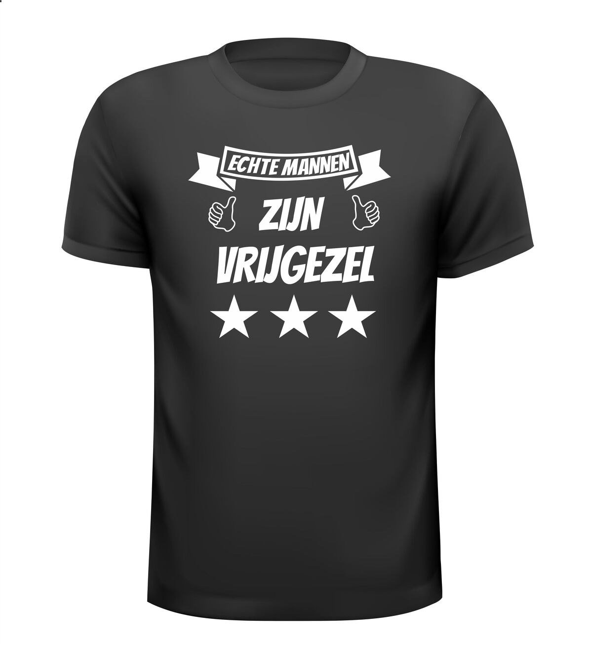 echte mannen zijn vrijgezel t-shirt