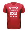 foto 4 echte mannen zitten op yoga t-shirt