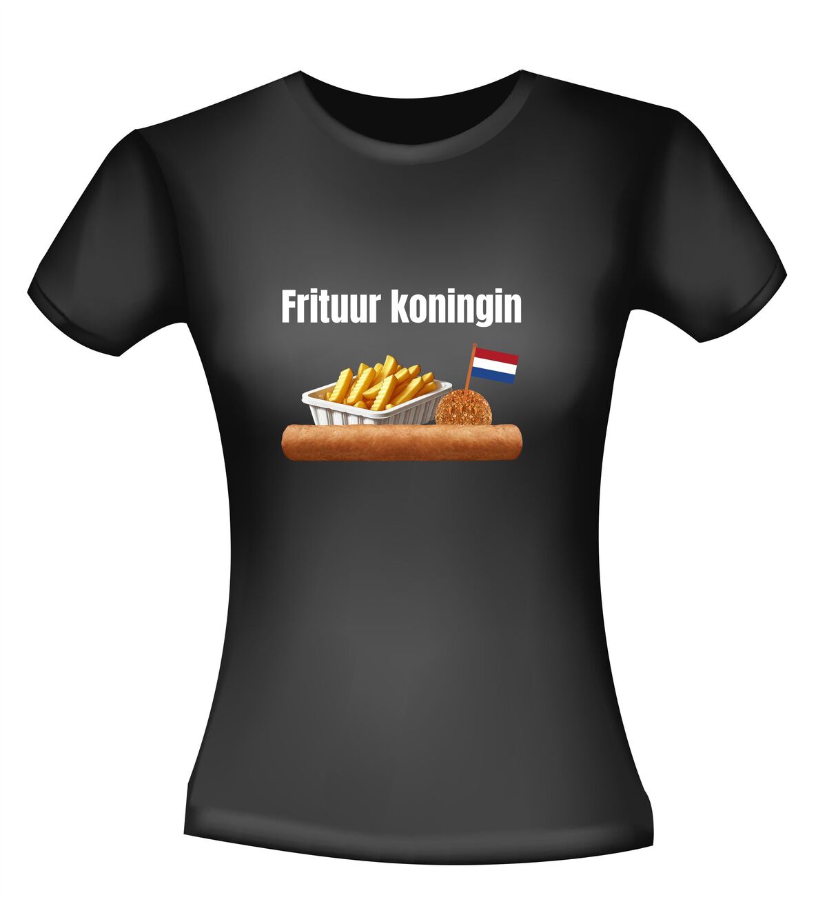 frituur koningin t-shirt