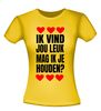 foto 12 Ik vind jou leuk mag ik jou houden T-shirt