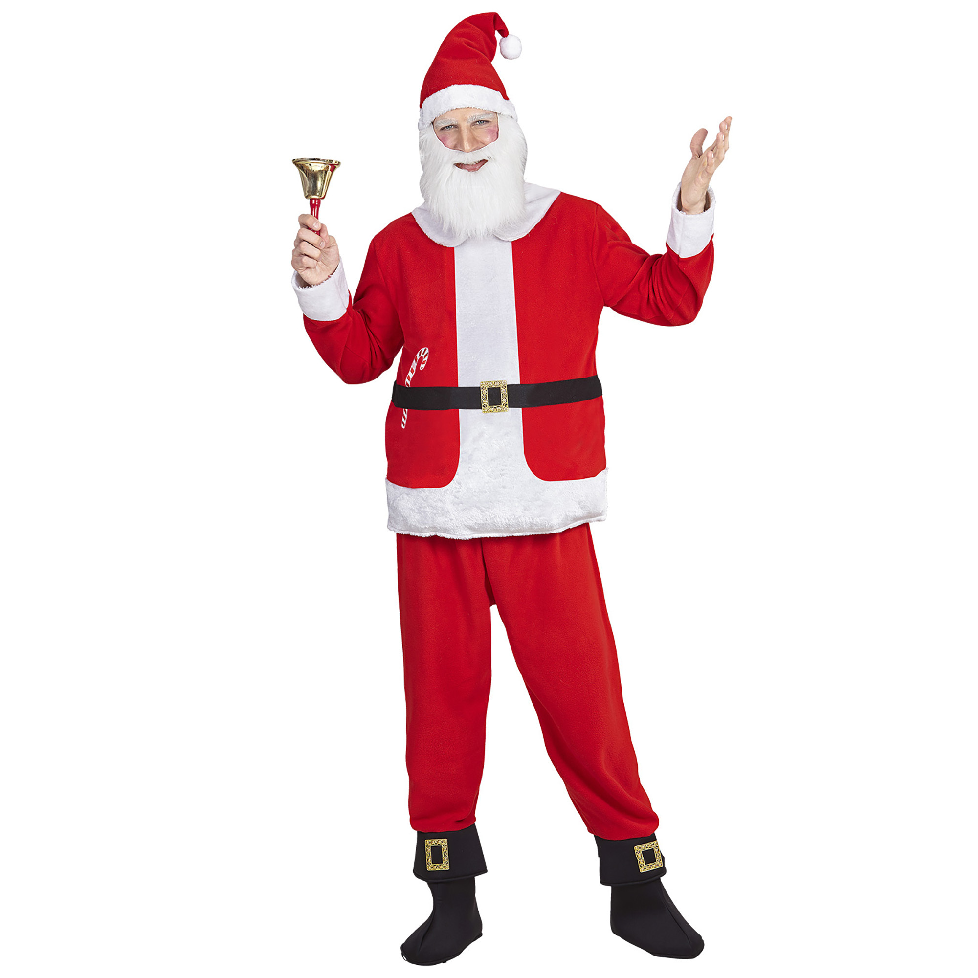 Kerstman kostuum compleet met baard Santa