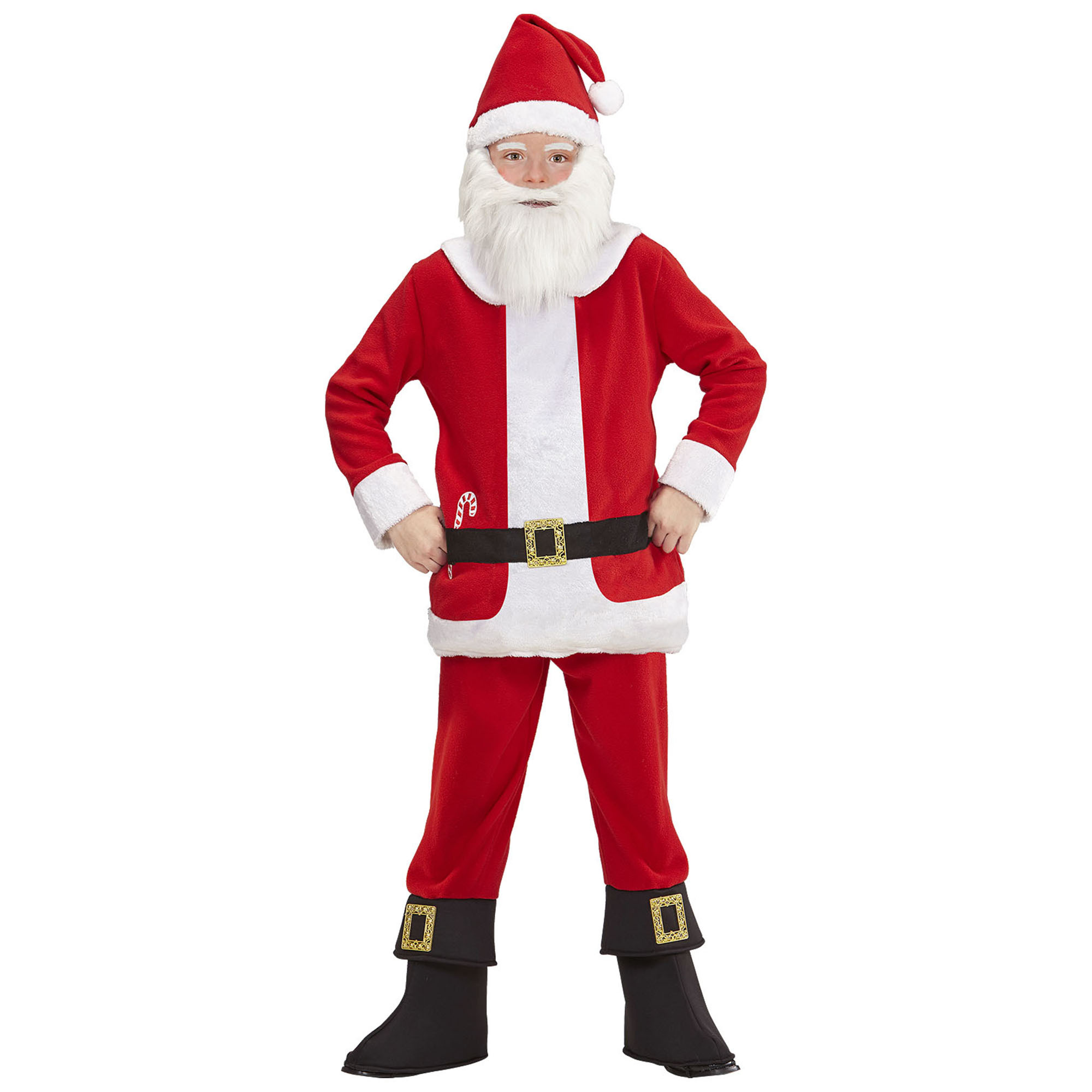 kerstmannen kostuum  little santa claus kind