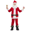 foto 3 kerstmannen kostuum  little santa claus kind