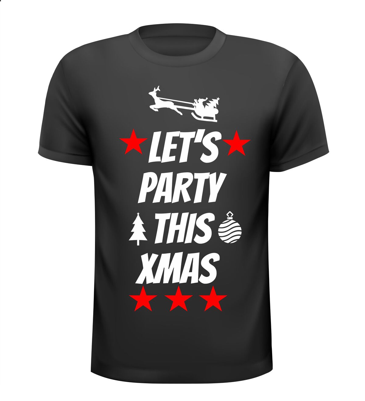 let's party this Christmas t-shirt
