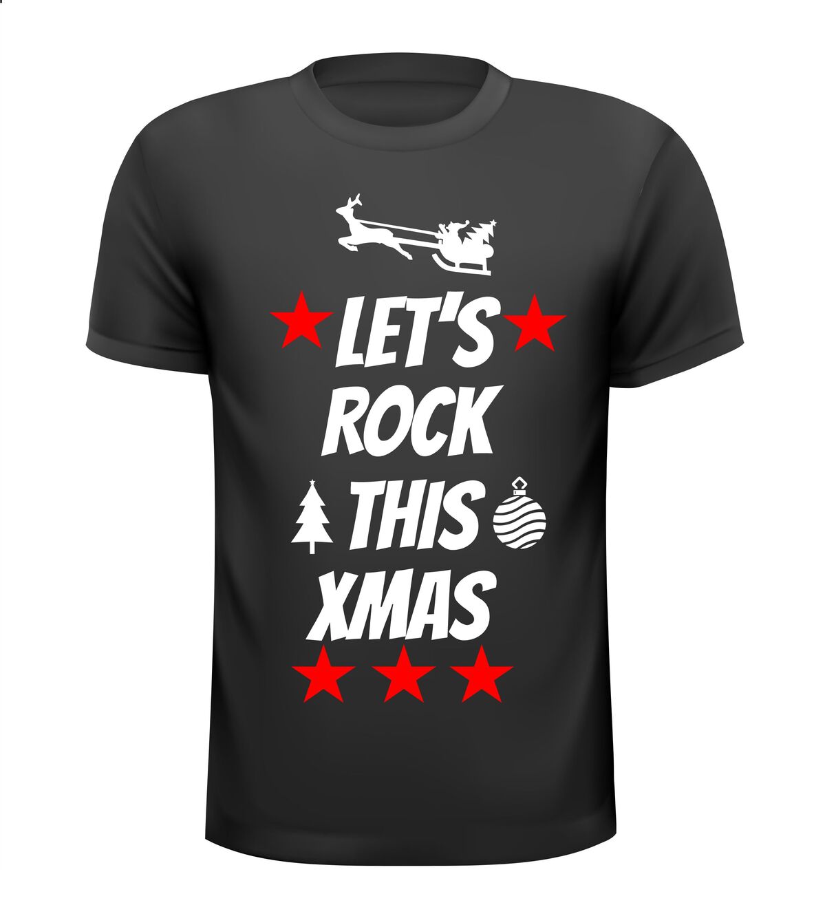 let's rock this christmas t-shirt