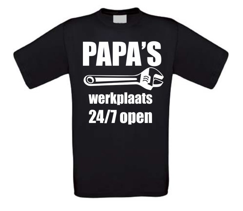 papa's werkplaats t-shirt