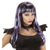 foto 1 Pruik met lang haar zwart paars halloween purple witch
