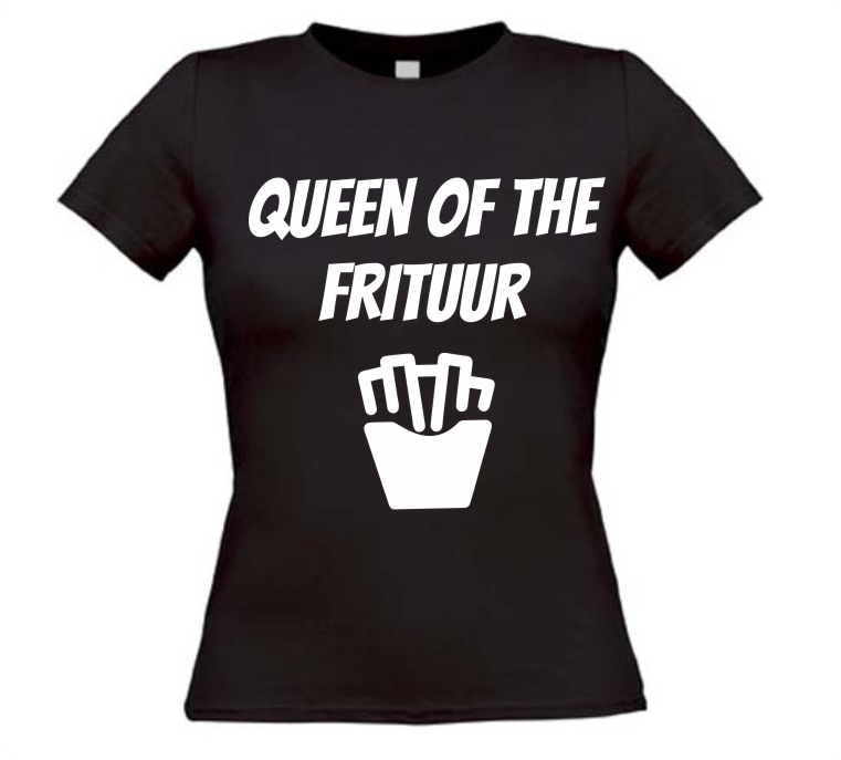 queen of the frituur t-shirt