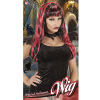 foto 2 Rood zwarte halloween pruik lang haar dame heks
