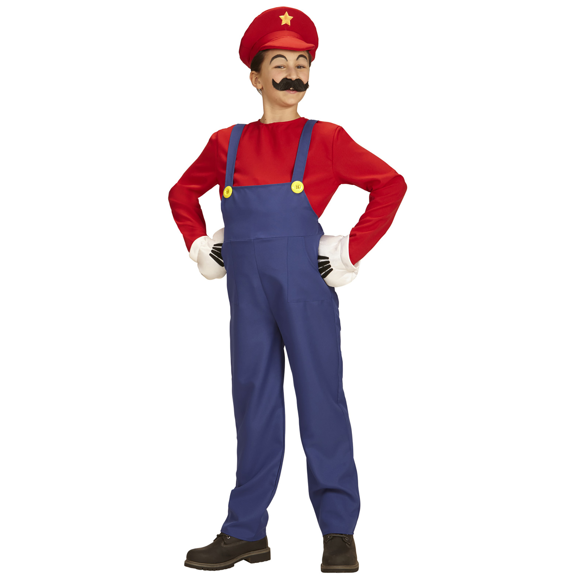 Super leuk Mario de loodgieter kostuum kind