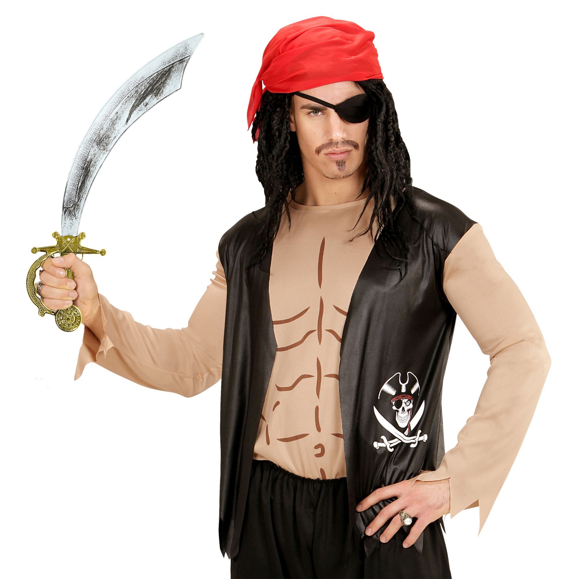 Verkleedset Piraat Django Piraten shirt heren