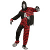 foto 4 Vervelende Duivelse hofnar kostuum rood zwart jester volwassen